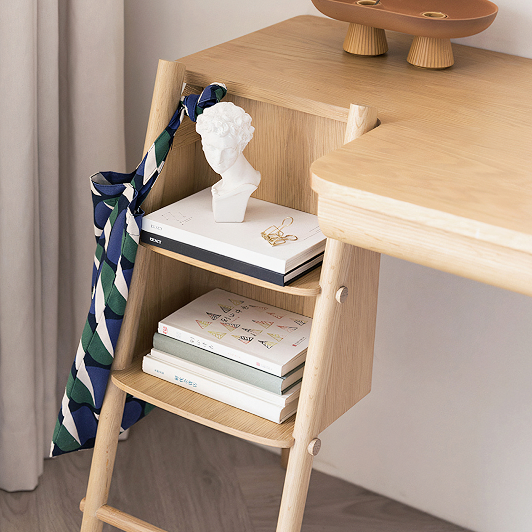 Sadie Office Desk, Ash with office desk chair covers