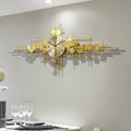 Clark Art Deco Wall Clock, Silent Clock, Gold-Weilai-Weilai Concept
