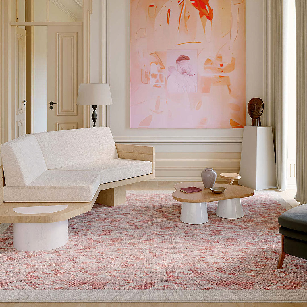 Arielle Pink Safari Rug, Various Style Available-Weilai Concept