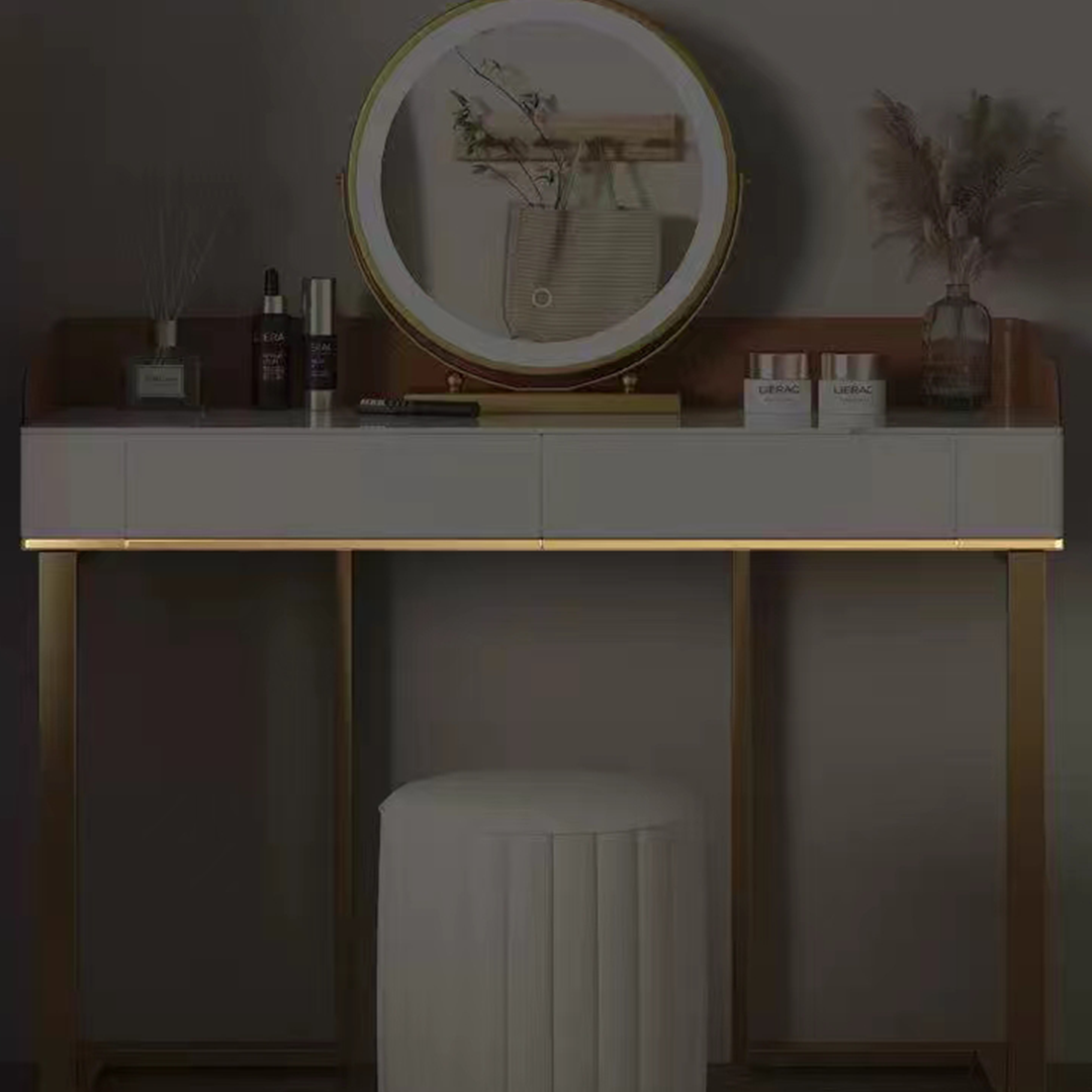 Jaxon Dressing Table with black dining tables