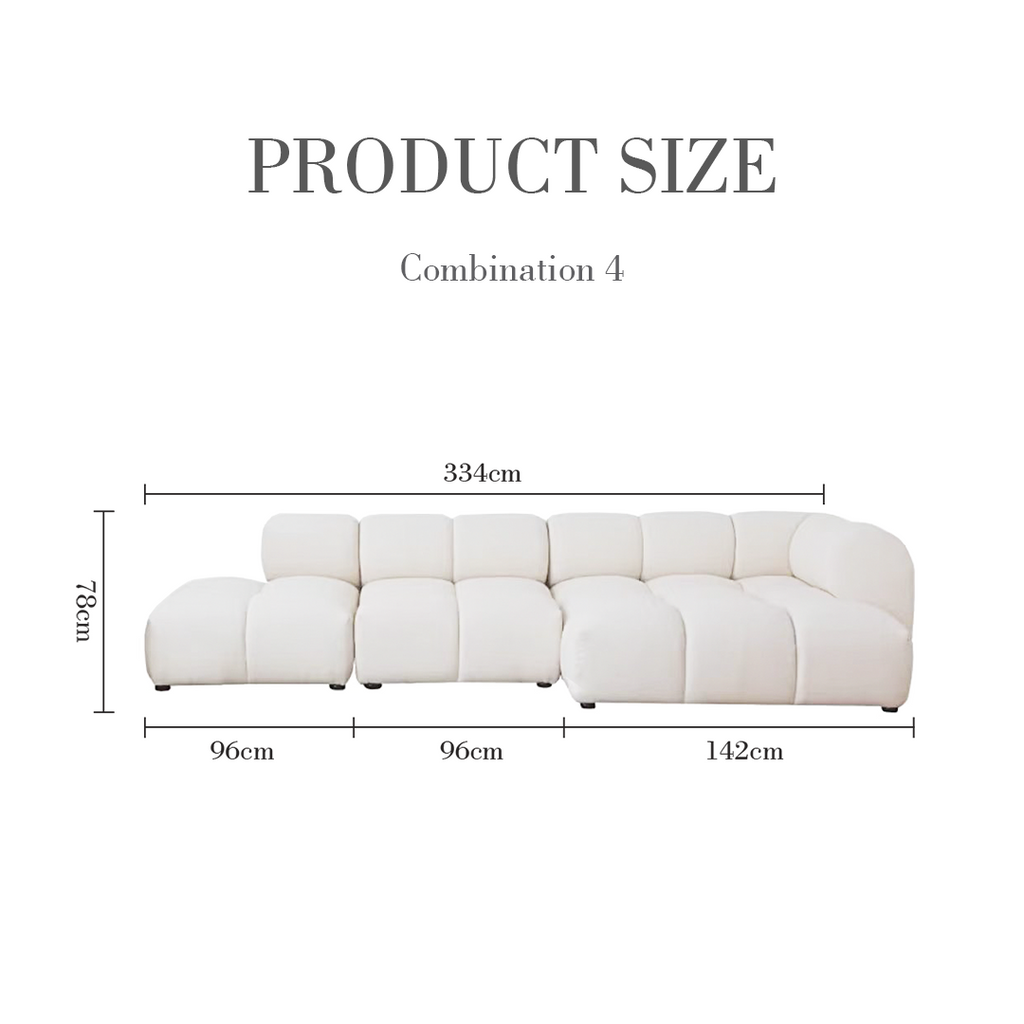 Lysander Velvet Module Three Seater, Four Seater, Five Seater Sofa, Corner Sofa, White with garden sofa corner