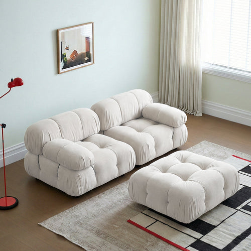 B&B Italia Camaleonda Sofa, Two Seater Sofa, Modular Sofa, side view of corner sofa 5 seater
