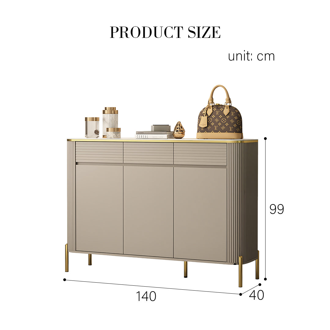 Malvina Shoe Storage, Light Grey-Weilai Concept