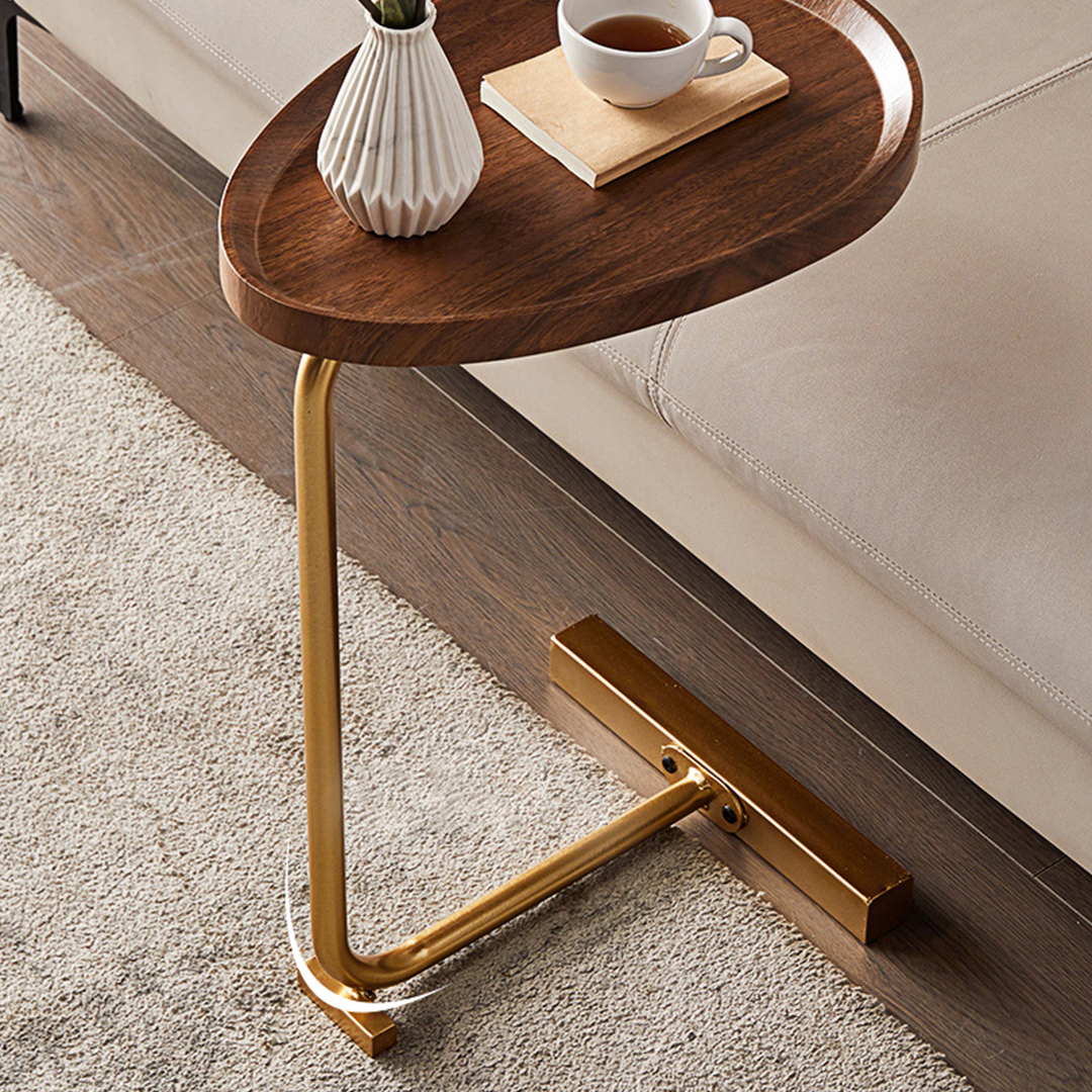 Isabeau Side Table, Wood with pull out sofa beds
