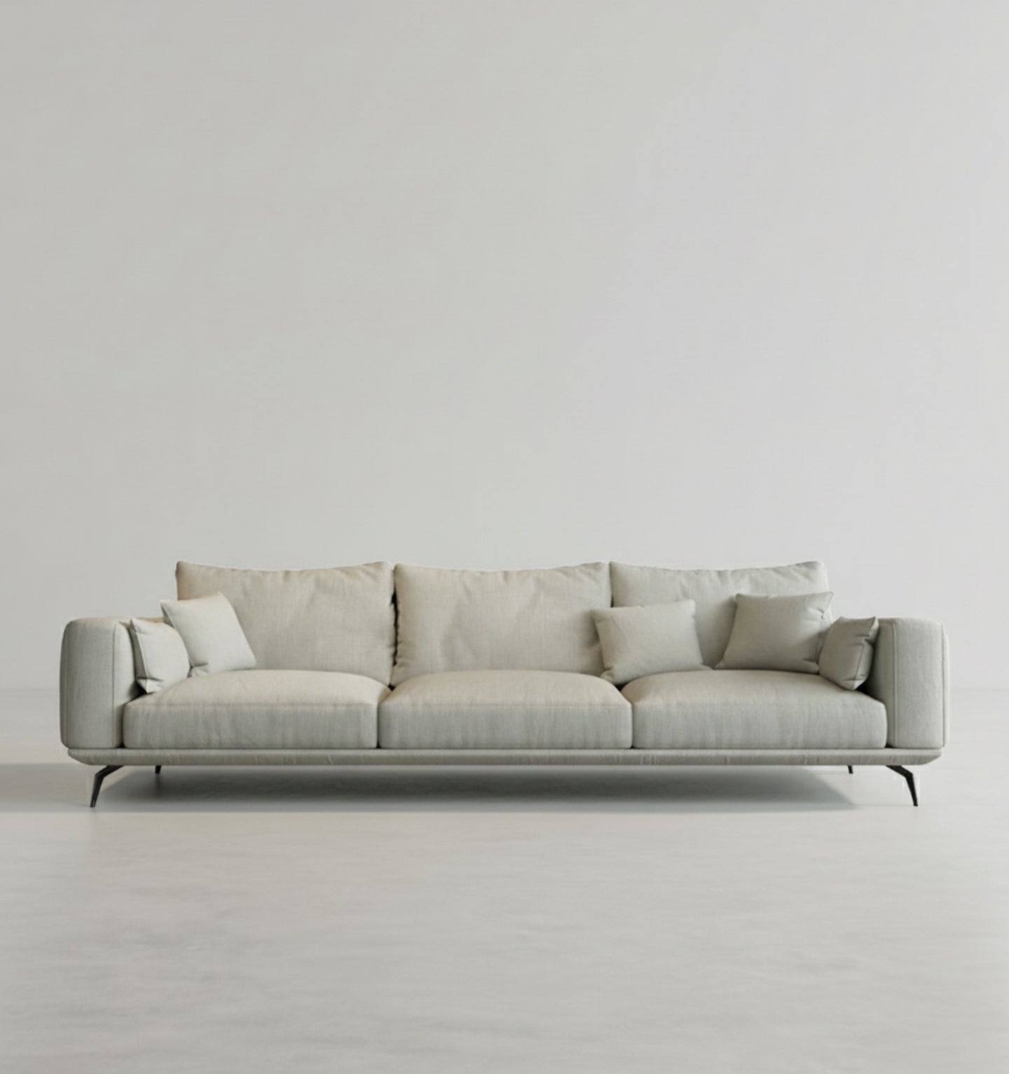 Two / Three Seater Sofa, Leathaire in a lifestyle setting with corner sofa grey