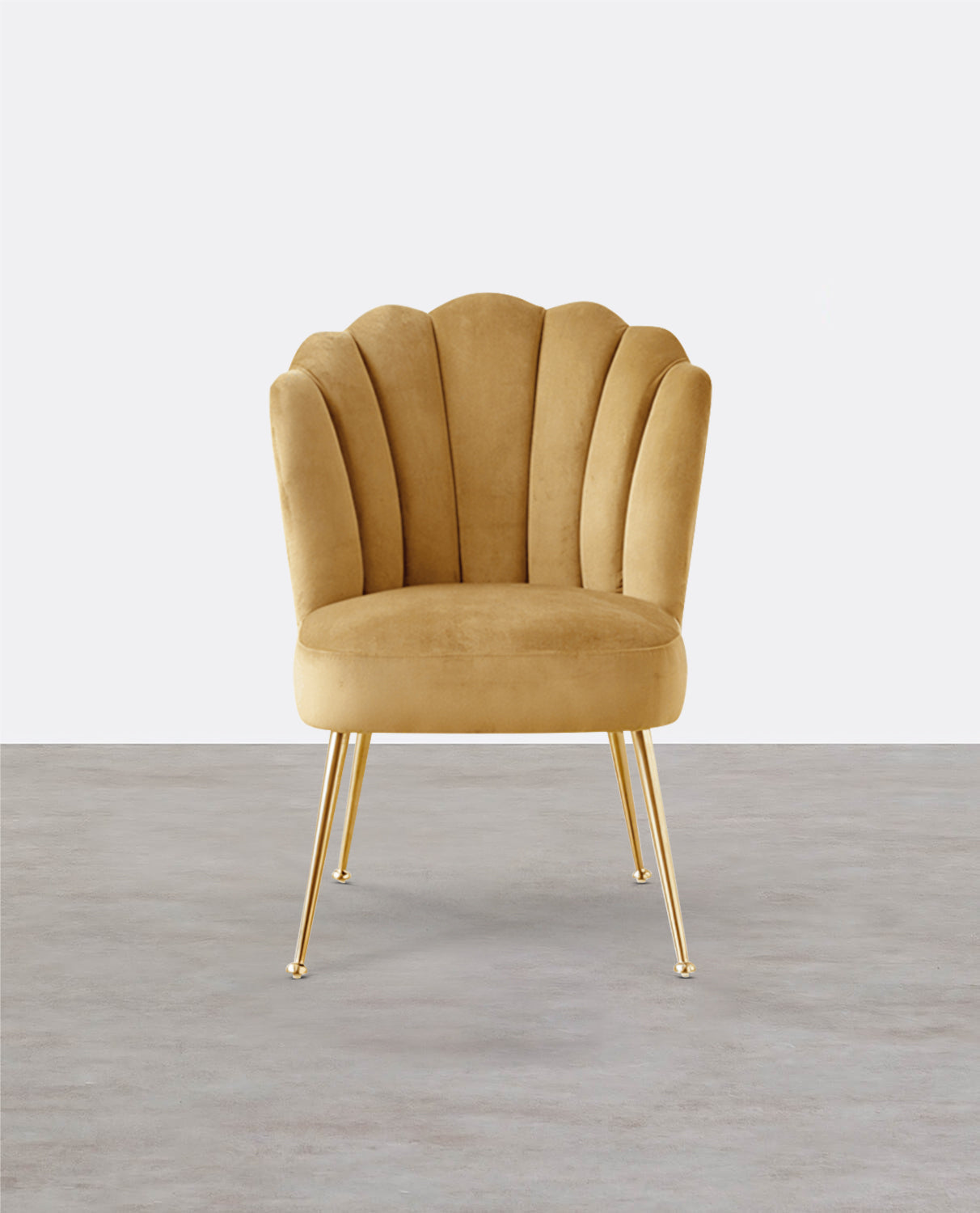 R3 Shell Dining Chair, Velvet-Weilai Concept