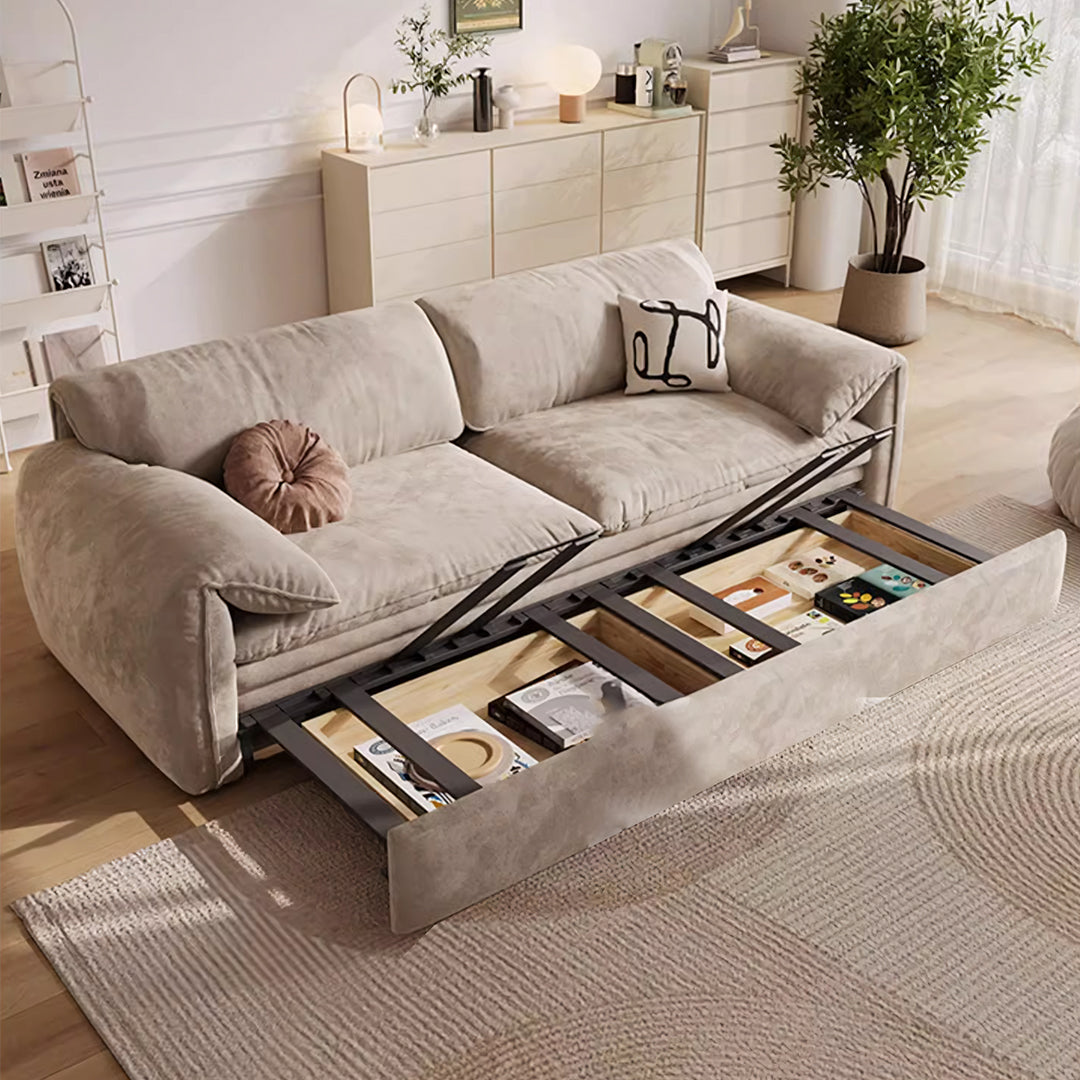 Moore Two Seater, Three Seater Sofa Bed With Storage with navy sofa bed