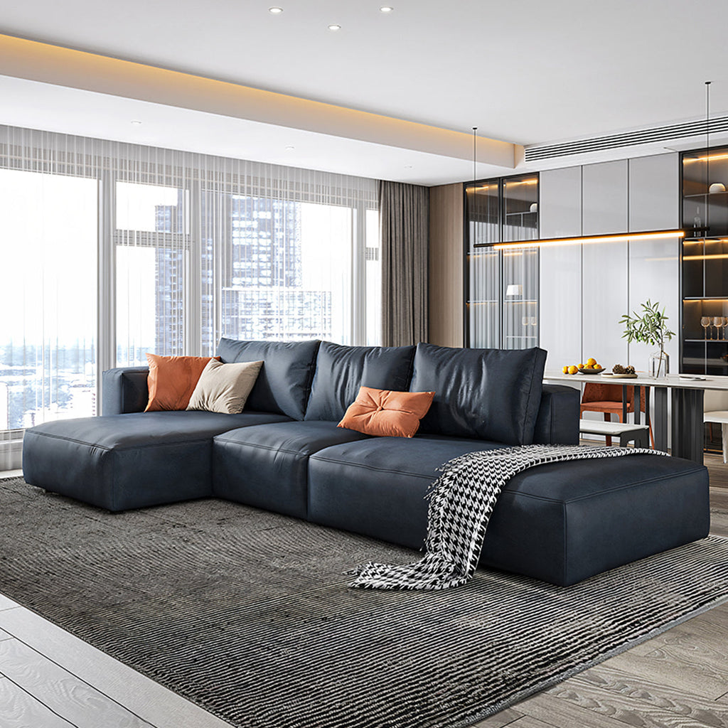 Samona Three Seater, Four Seater Corner Sofa, Leathaire with corner sofa chaise