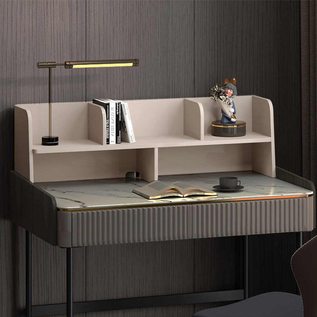 Mateo Office Desk With Drawers, With Shelves with used office desk