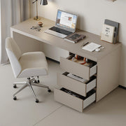 Jamal Office Desk With Storage & Office Chair, Solid Wood with solid wood office desk