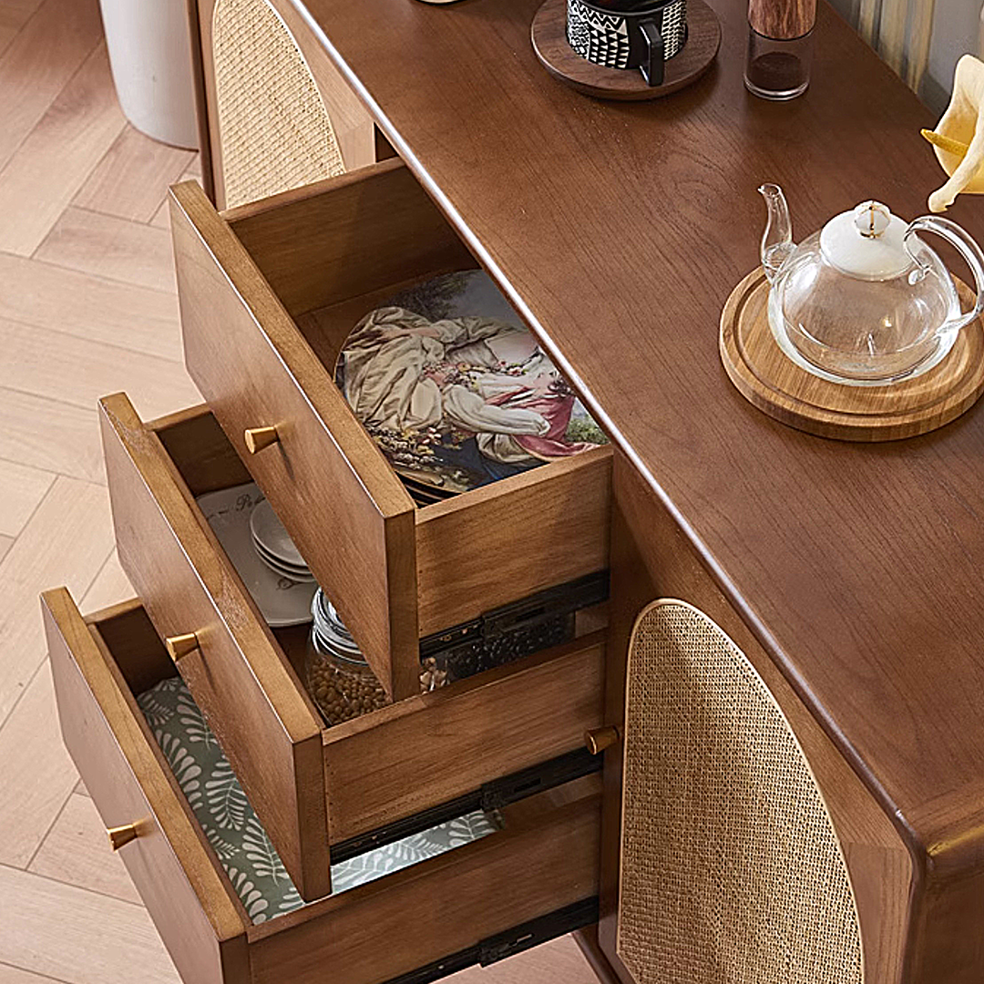 Luxander Vintage Sideboard, Walnut with sideboard 90cm wide
