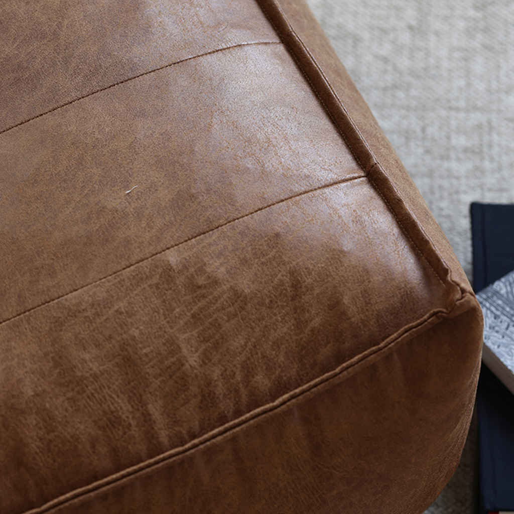Nalany Lazybag style Bean Bag, Leathaire with dining table and chairs seats 8