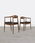 A Set of Classic Kennedy Style Dining Chairs, Oak-Weilai Concept