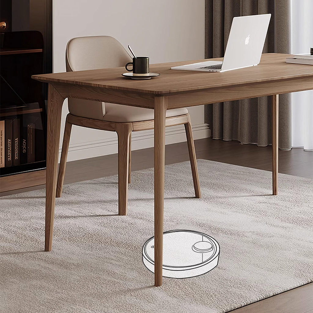 Mei Office Desk, Solid Wood, Ash Wood with office desk large