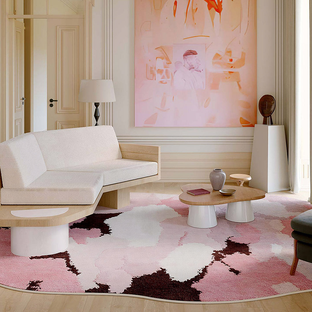Arielle Pink Safari Rug, Various Style Available-Weilai Concept