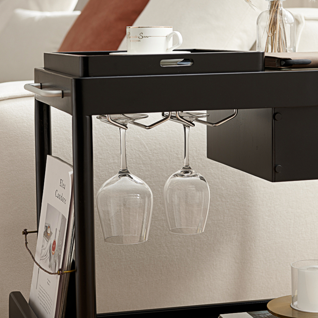 Orion With Magazine Rack Side Table With Trolleys with frank olsen sideboard