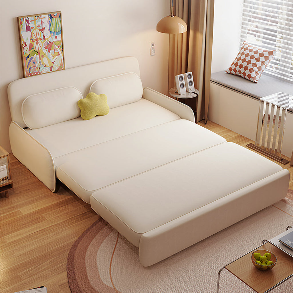 Ari Two Seater Sofa Bed, More Colours with rattan corner sofa with table