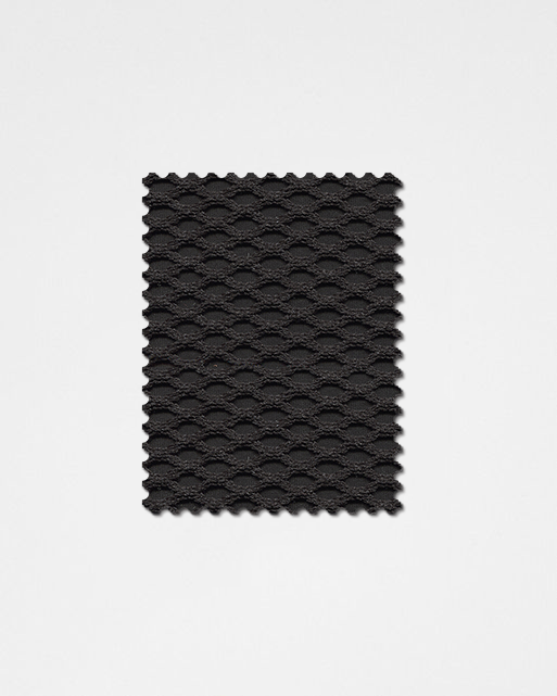 Black-06 | 3D Solid Knitted Cotton Swatch-Weilai Concept-Weilai Concept