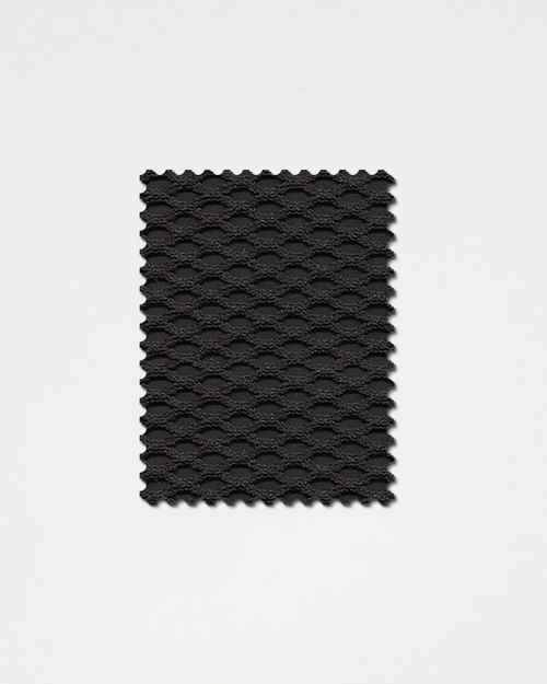 Black-06 | 3D Solid Knitted Cotton Swatch-Weilai Concept-Weilai Concept