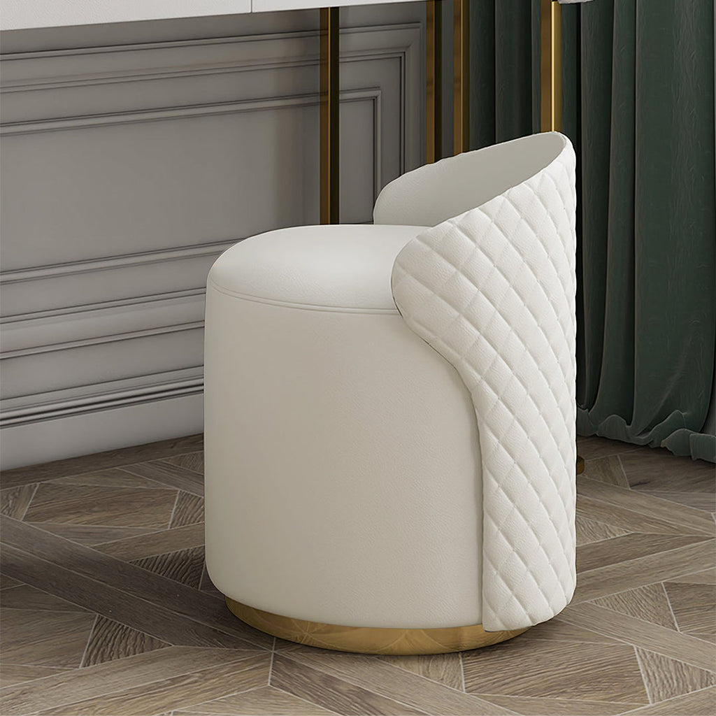 Duran Dressing Table With LED Mirror, Cream-Weilai Concept-Weilai Concept