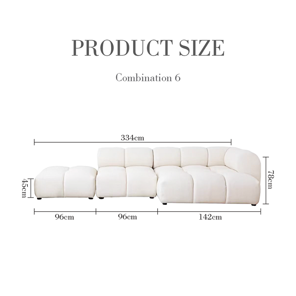Lysander Velvet Module Three Seater, Four Seater, Five Seater Sofa, Corner Sofa, White with green leather corner sofa