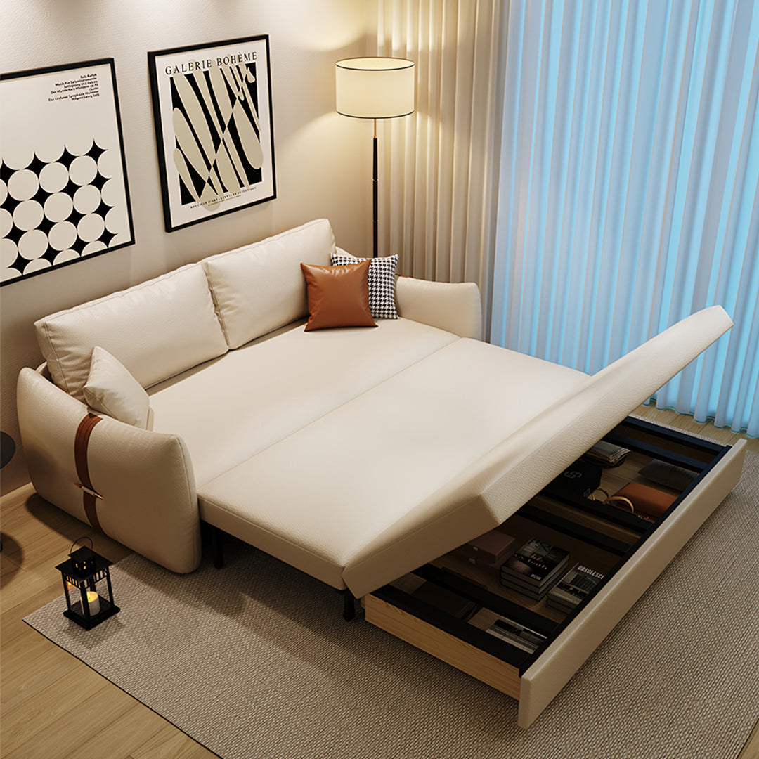 Sakura Sofa Bed With Storage, side view of sofa bed mattress replacement