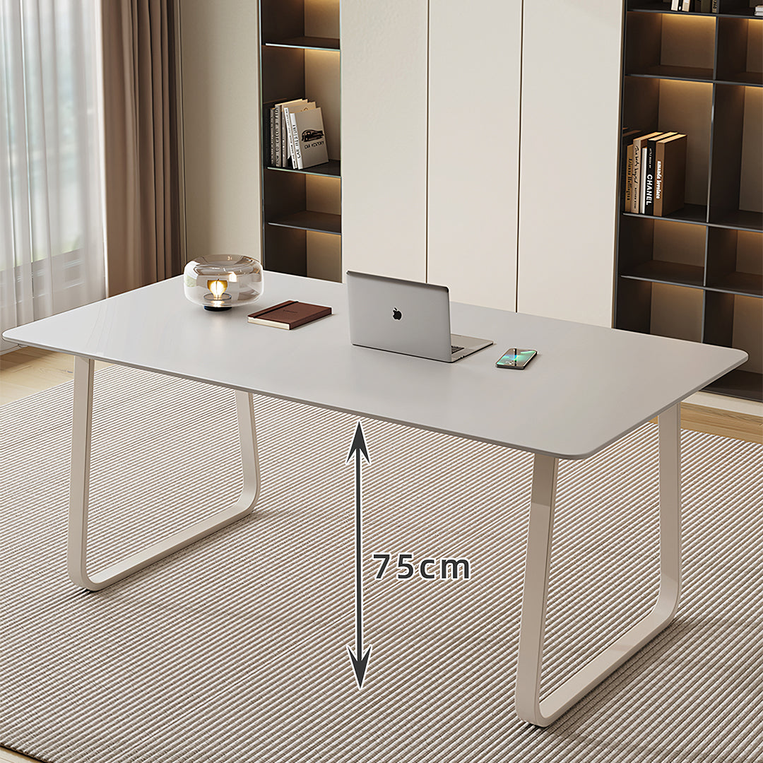 Kwame Office Desk With Office Chair, White with office desk size
