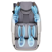 Massage chair with blue massage nodes on a white background Primus 4D Massage chair