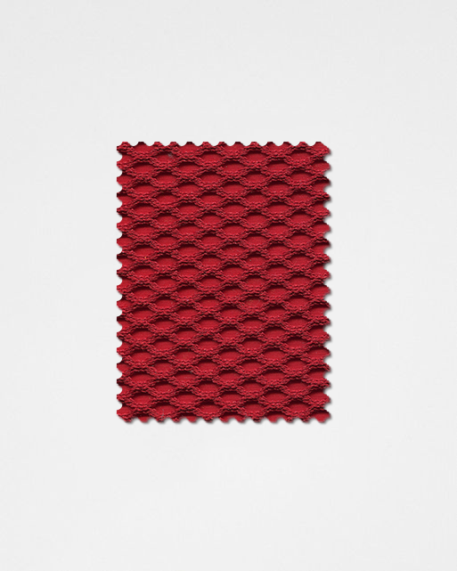 Red-07 | 3D Solid Knitted Cotton Swatch-Weilai Concept-Weilai Concept