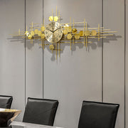 Clark Art Deco Wall Clock, Silent Clock, Gold-Weilai-Weilai Concept