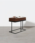 Hay Storage Side Table, Walnut - fold down dining table