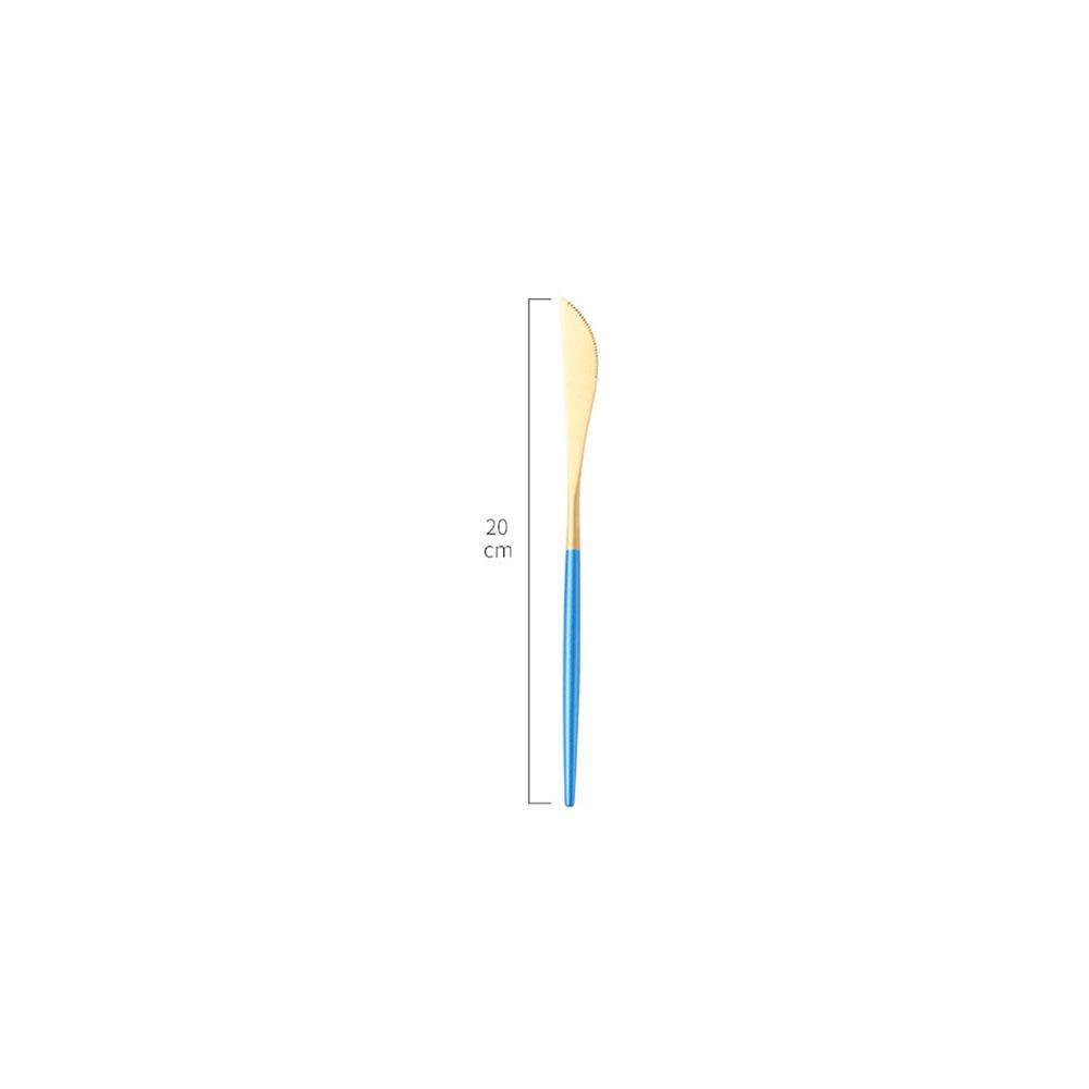 8 Piece Cutlery Set, Blue-Weilai Concept-Weilai Concept