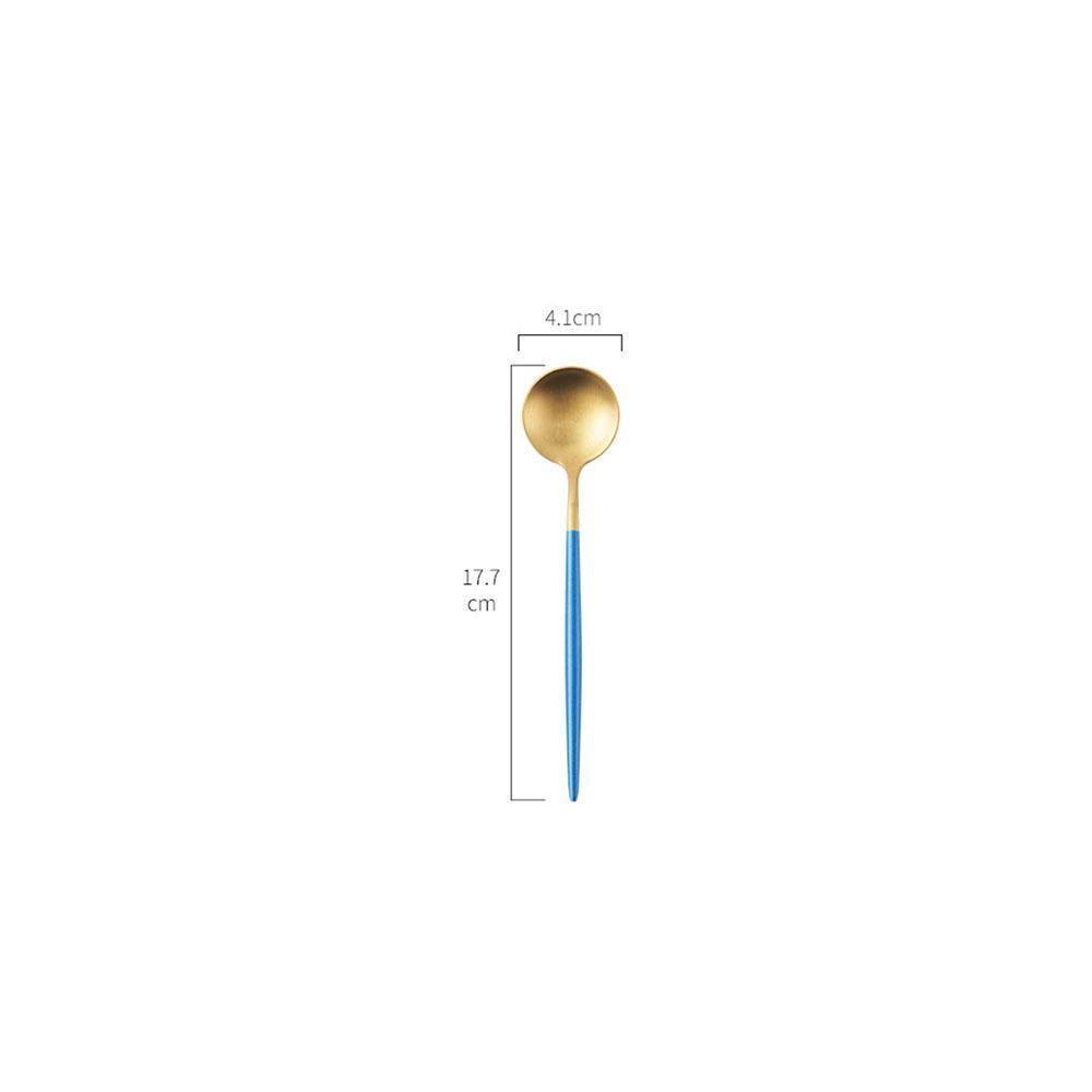8 Piece Cutlery Set, Blue-Weilai Concept-Weilai Concept