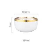 8 Pieces Dinner Set, Pink Or White-Weilai Concept-Weilai Concept