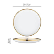 8 Pieces Dinner Set, Pink Or White-Weilai Concept-Weilai Concept