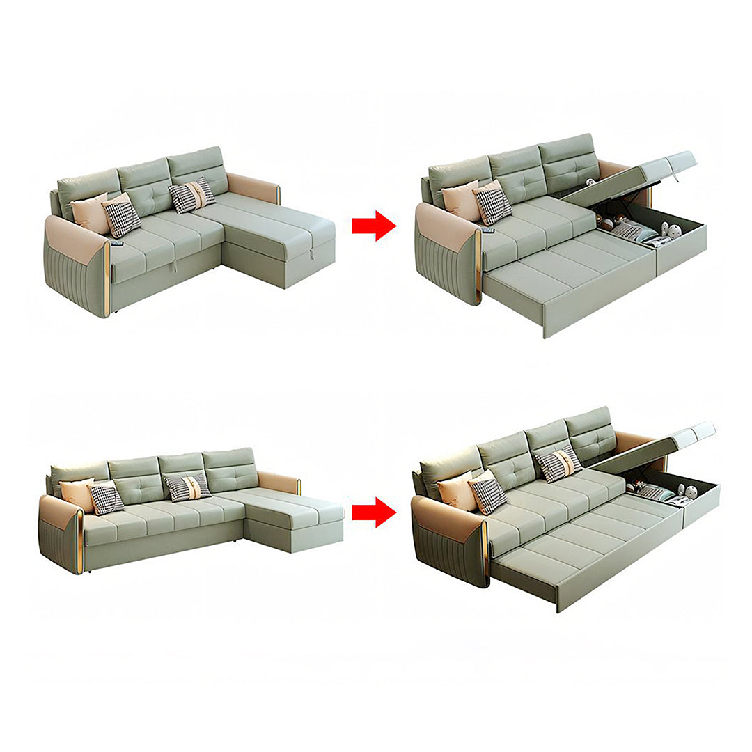Malhotra L Shape Sofa Bed, Small Corner Sofa Bed with sofa set with corner