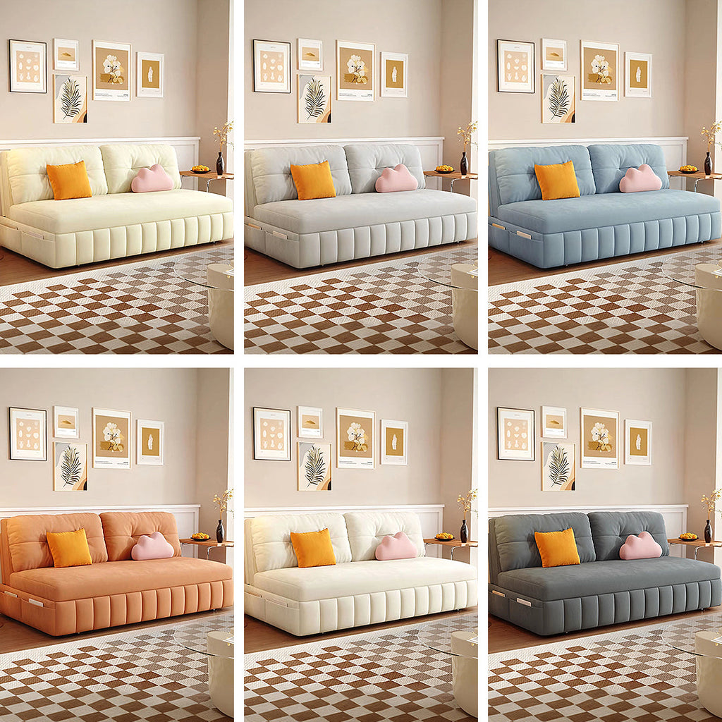 Mehta Single Seater Sofa Bed, Two Seater Sofa Bed, Blue with corner sofa storage sofa bed