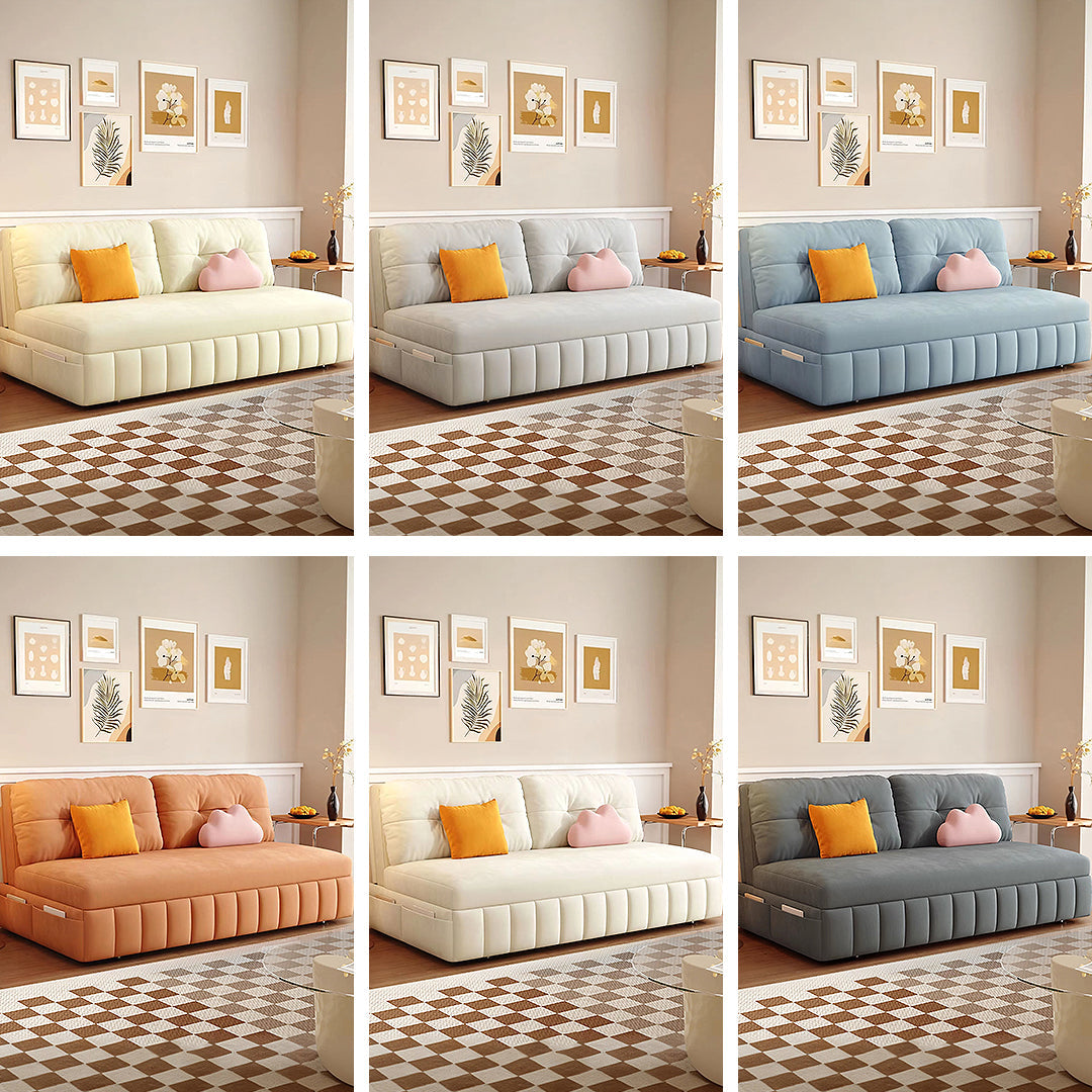Mehta Single Seater Sofa Bed, Two Seater Sofa Bed, Blue with corner sofa storage sofa bed
