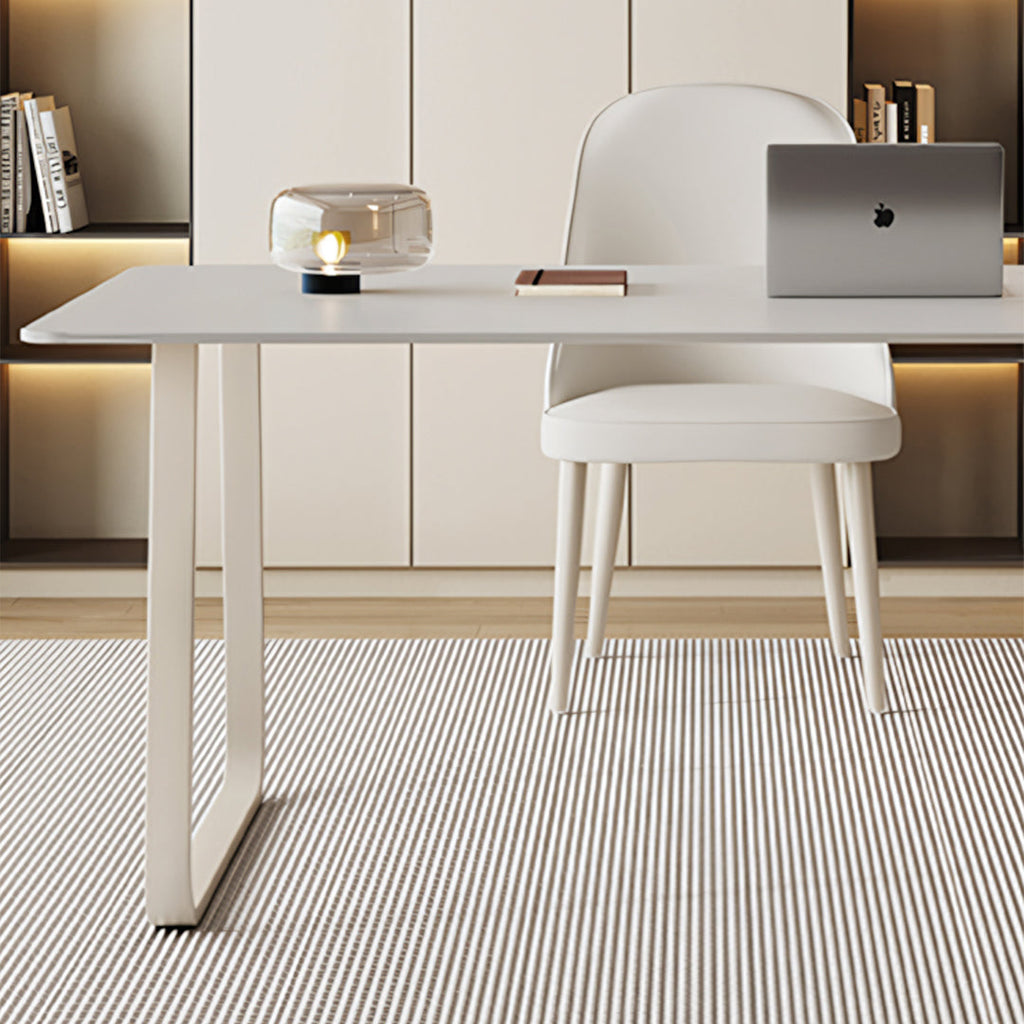 Kwame Office Desk With Office Chair, White with office drawers for under desk