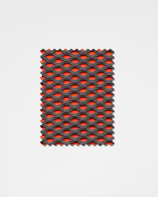 Deep Red-orange-09 | 3D Solid Knitted Cotton Swatch-Weilai Concept-Weilai Concept