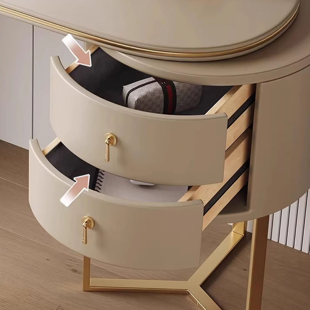 Noorali Dressing Table with Mirror, More Colors Available-Weilai Concept