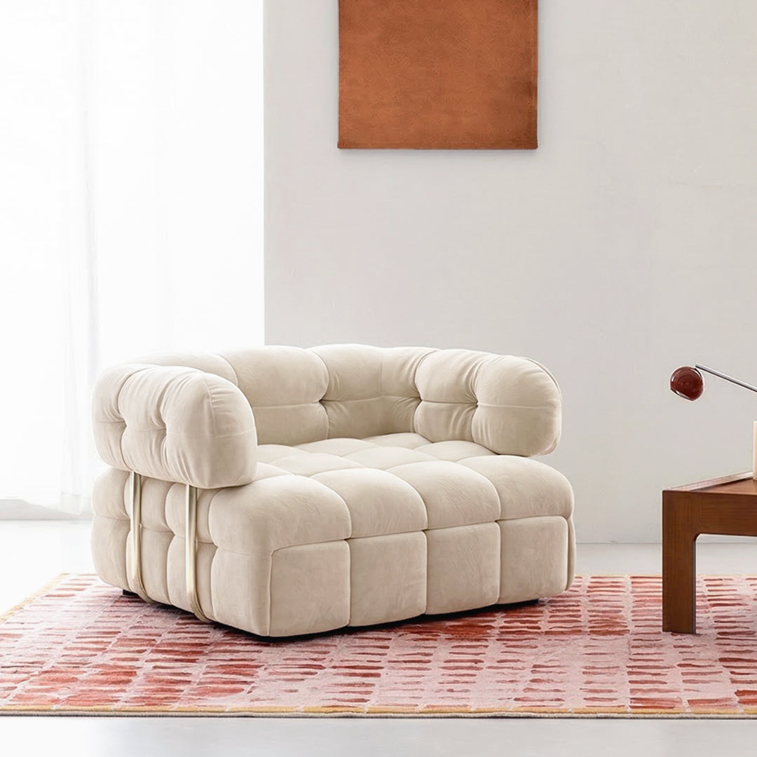 Rojas Single Sofa Bed, Armchair Sofa Bed, Cream