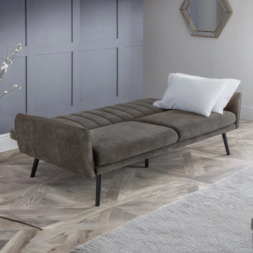 Gray sofa bed iconic abode