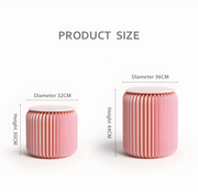 Accordion Stool Spring Pink-Weilai Concept-Weilai Concept