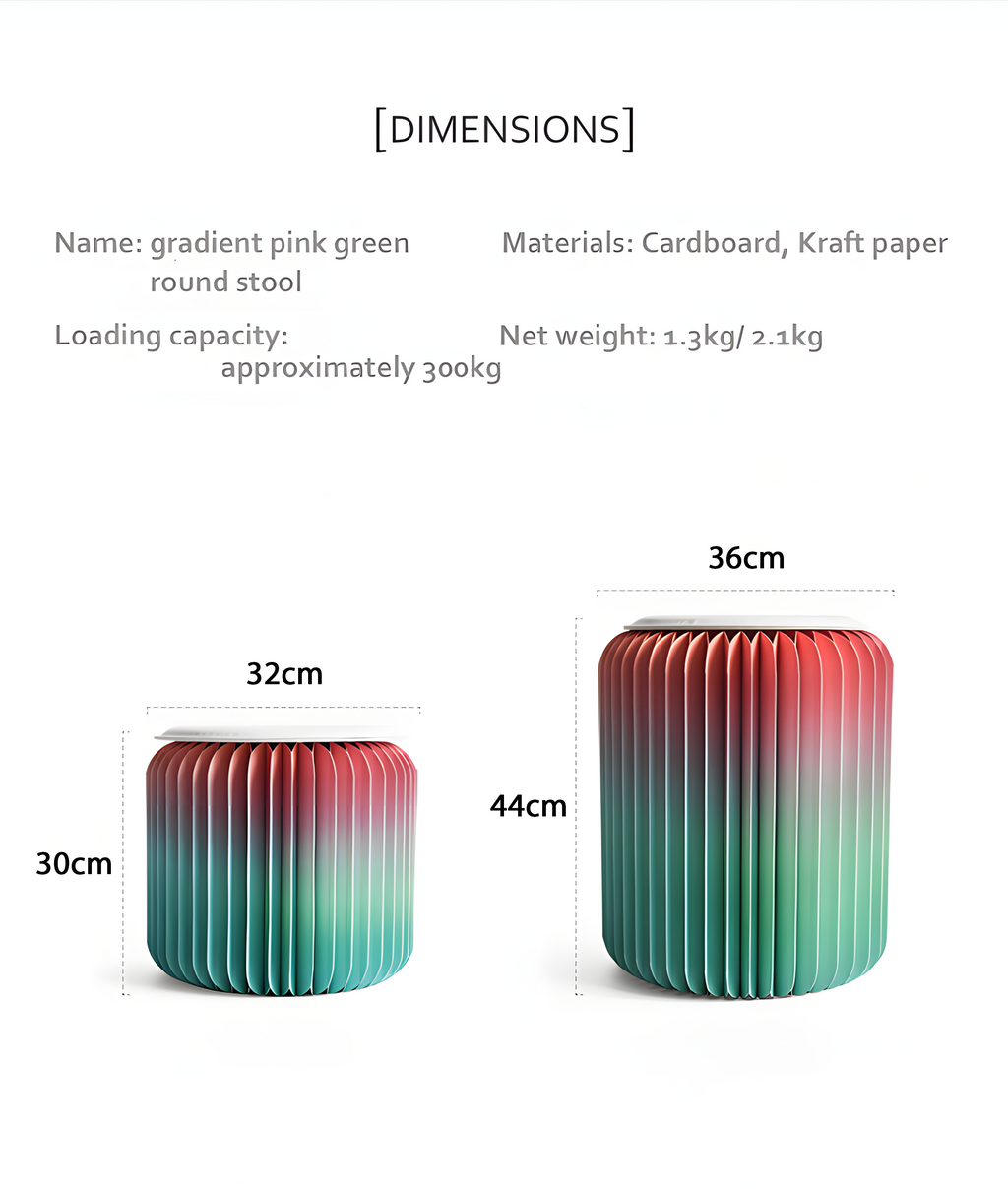 Accordion Stool, Gradient Color-Weilai Concept-Weilai Concept