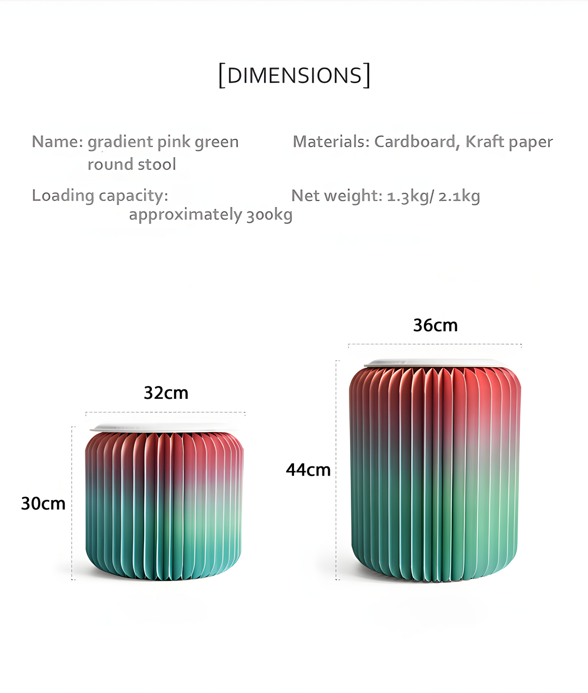 Accordion Stool, Gradient Color-Weilai Concept-Weilai Concept