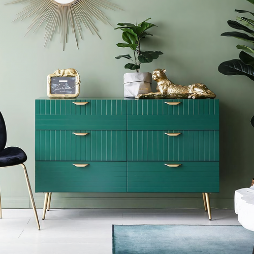 Ankhara Sideboard, Green - retro style sideboard
