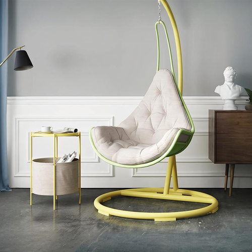 Aravali Rattan Hanging Chair with Stand, Indoor/ Outdoor Furniture-Weilai-Weilai Concept