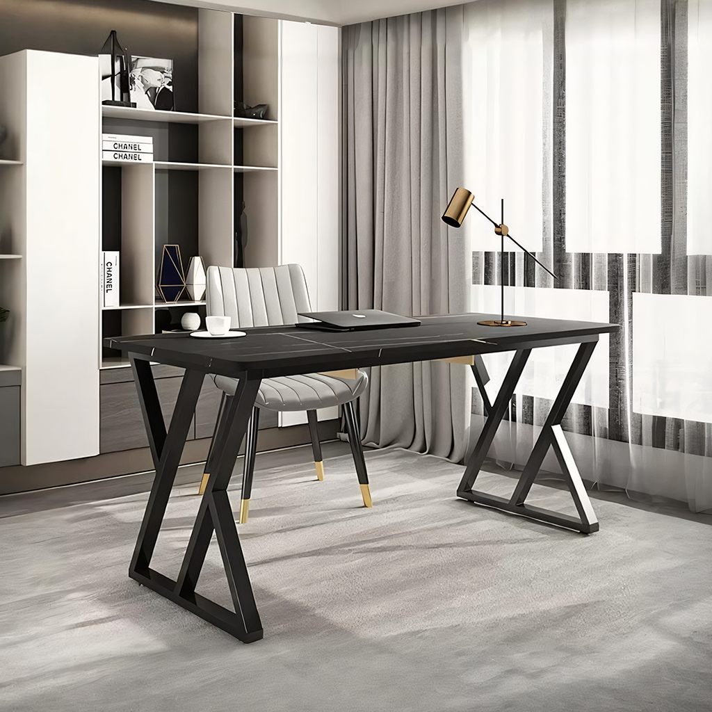 Arbaz Office Desk, Sintered Stone - office home desk