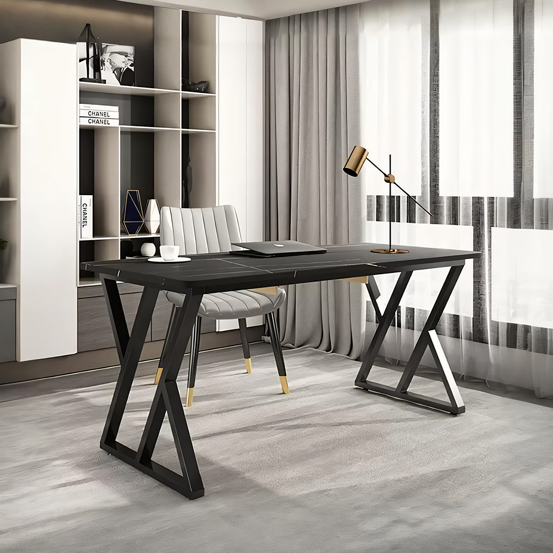 Arbaz Office Desk, Sintered Stone - office home desk